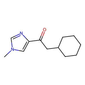 1-Methyl-4-(cyclohexylacetyl)imidazole structure