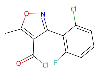 3-(2-Chloro-6-fluorophenyl)-5-methylisoxazole-4-carbonyl chloride structure