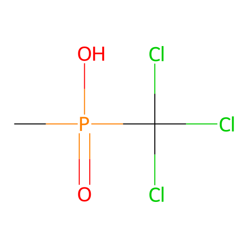 Methyl(trichloromethyl)phosphinic acid structure