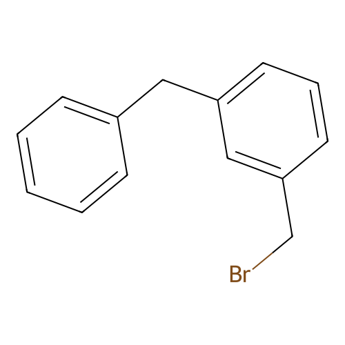 Benzene, 1-(bromomethyl)-3-(phenylmethyl)- structure