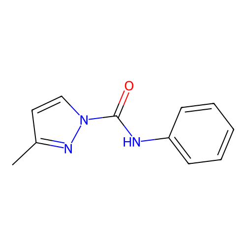 3-methyl-N-phenylpyrazole-1-carboxamide structure