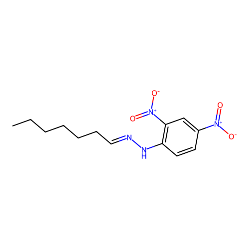 1-(2,4-Dinitrophenyl)-2-heptylidenehydrazine structure