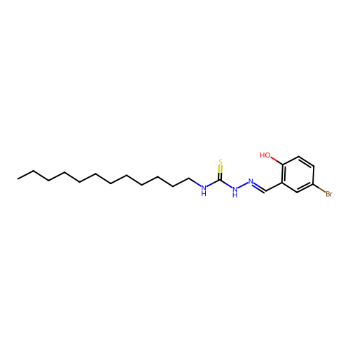 1-[(5-Bromo-2-hydroxyphenyl)methylideneamino]-3-dodecylthiourea structure