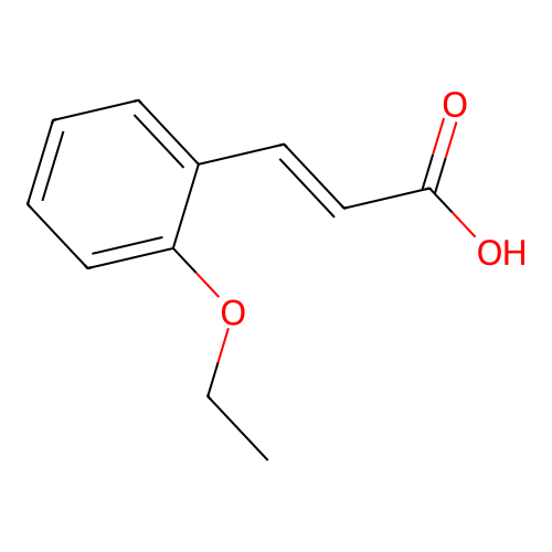 2-Ethoxycinnamic acid structure