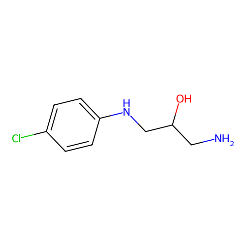 3-Amino-1-(4-chlor-anilino)-propanol-(2) structure