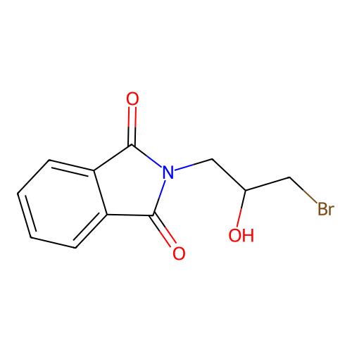 2-(3-Bromo-2-hydroxypropyl)-1h-isoindole-1,3(2h)-dione structure