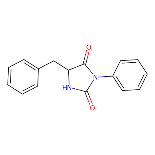 5-Benzyl-3-phenylimidazolidine-2,4-dione structure