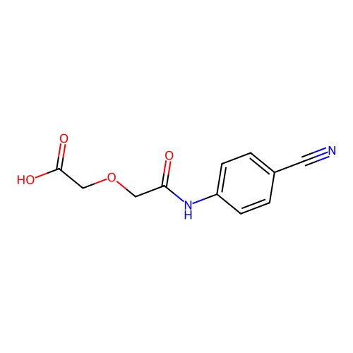 {2-[(4-Cyanophenyl)amino]-2-oxoethoxy}acetic acid structure