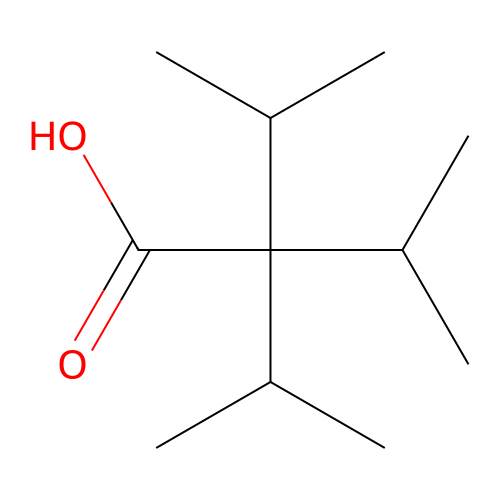 2,2-Diisopropyl-3-methylbutanoic acid structure