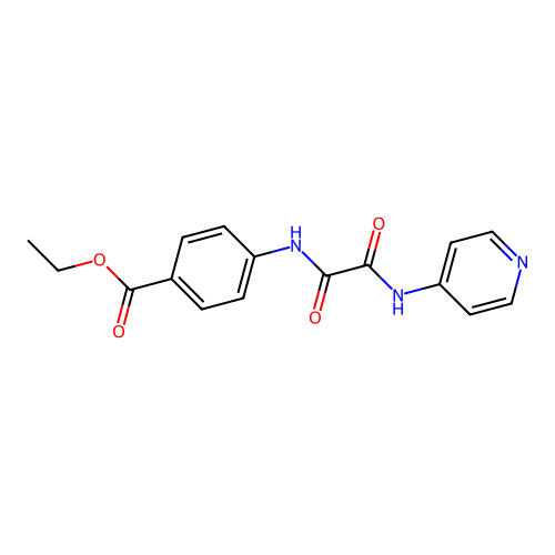 Ethyl 4-{[oxo(pyridin-4-ylamino)acetyl]amino}benzoate structure