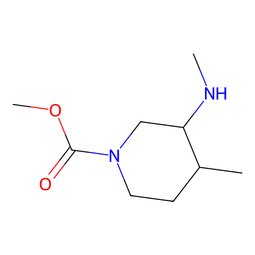 Methyl 4-methyl-3-(methylamino)piperidine-1-carboxylate structure