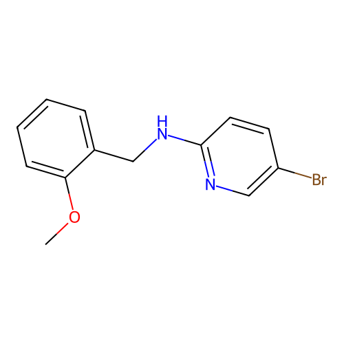 5-bromo-N-[(2-methoxyphenyl)methyl]pyridin-2-amine structure