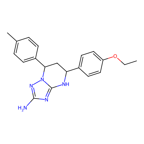 5-(4-ethoxyphenyl)-7-(4-methylphenyl)-4,5,6,7-tetrahydro[1,2,4]triazolo[1,5-a]pyrimidin-2-amine structure