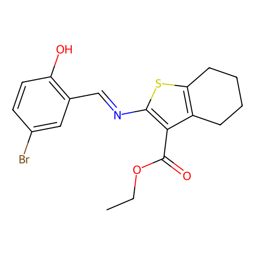 ethyl 2-[[(E)-(3-bromo-6-oxocyclohexa-2,4-dien-1-ylidene)met structure
