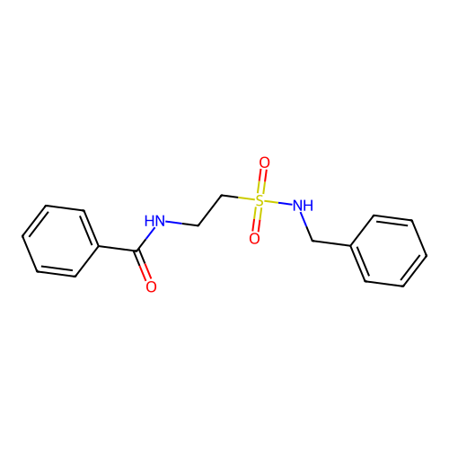 N-[2-(benzylsulfamoyl)ethyl]benzamide structure