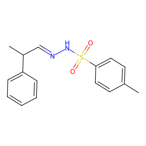 4-methyl-N-[(E)-2-phenylpropylideneamino]benzenesulfonamide structure