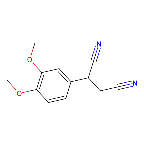 2-(3,4-Dimethoxyphenyl)butanedinitrile structure