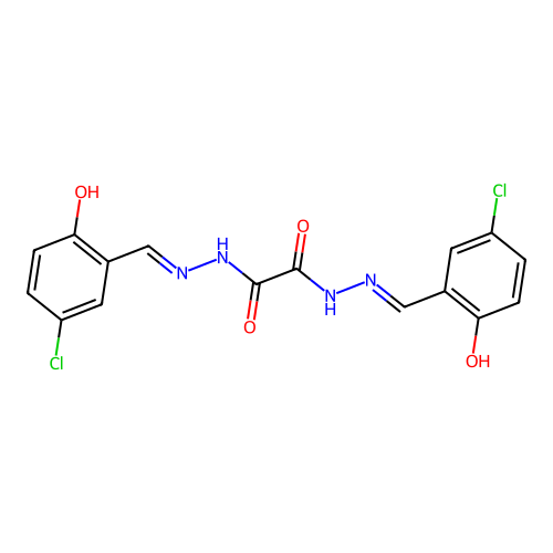 N'~1~,N'~2~-Bis[(5-chloro-2-hydroxyphenyl)methylidene]ethanedihydrazide structure
