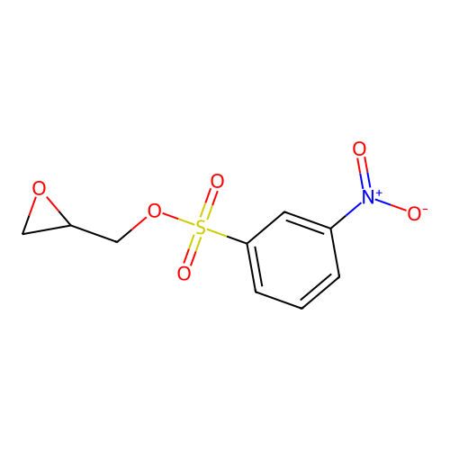 (Oxiran-2-yl)methyl 3-nitrobenzene-1-sulfonate structure
