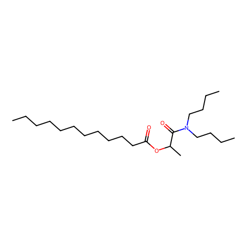 1-(Dibutylamino)-1-oxopropan-2-yl dodecanoate structure