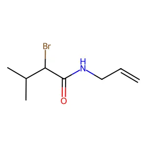 2-Bromo-3-methyl-N-2-propen-1-ylbutanamide structure