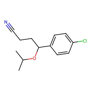 4-Chloro-gamma-(1-methylethoxy)benzenebutanenitrile structure