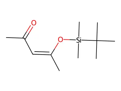4-[Tert-butyl(dimethyl)silyl]oxypent-3-en-2-one structure