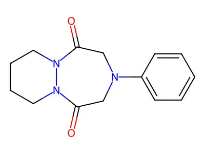 1H-Pyridazino(1,2-a)(1,2,5)triazepine-1,5(2H)-dione, hexahydro-3-phenyl- structure