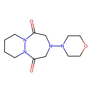 3-Morpholin-4-ylhexahydro-1H-pyridazino(1,2-a)(1,2,5)triazepine-1,5(2H)-dione structure