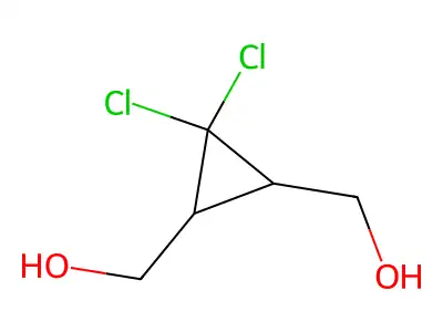 [2,2-Dichloro-3-(hydroxymethyl)cyclopropyl]methanol structure