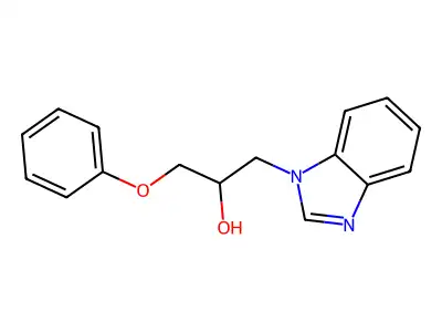 1-(Benzimidazol-1-yl)-3-phenoxypropan-2-ol structure