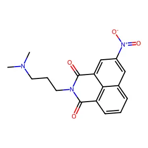 1H-Benz(de)isoquinoline-1,3(2H)-dione, 2-(3-(dimethylamino)propyl)-5-nitro- structure