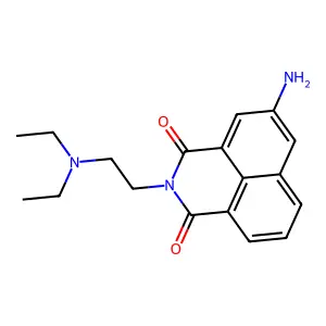 1H-Benz(de)isoquinoline-1,3(2H)-dione, 5-amino-2-(2-(diethylamino)ethyl)- structure