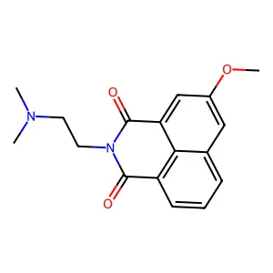 2-(2-(Dimethylamino)ethyl)-5-methoxy-1H-benzo(de)isoquinoline-1,3(2H)-dione structure