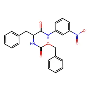 Nalpha-[(benzyloxy)carbonyl]-N-(3-nitrophenyl)phenylalaninamide structure