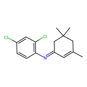 N-(2,4-dichlorophenyl)-3,5,5-trimethylcyclohex-2-en-1-imine structure