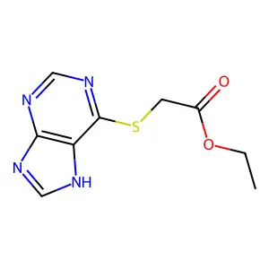 ethyl 2-(7H-purin-6-ylsulfanyl)acetate structure