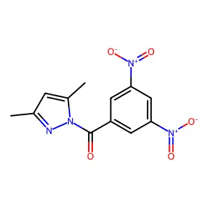 (3,5-Dimethylpyrazol-1-yl)-(3,5-dinitrophenyl)methanone structure