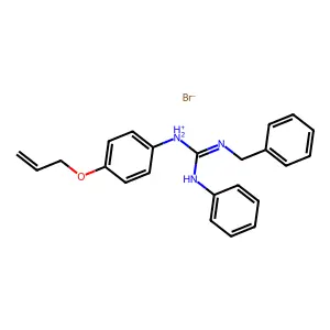 Guanidine, 1-(p-allyloxyphenyl)-3-benzyl-2-phenyl-, hydrobromide structure