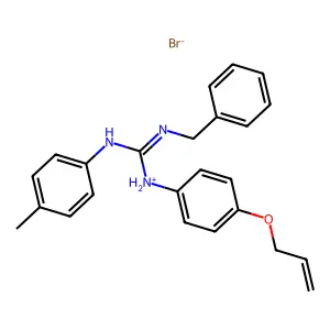 Guanidine, 1-(p-allyloxyphenyl)-3-benzyl-2-(p-tolyl)-, hydrobromide structure