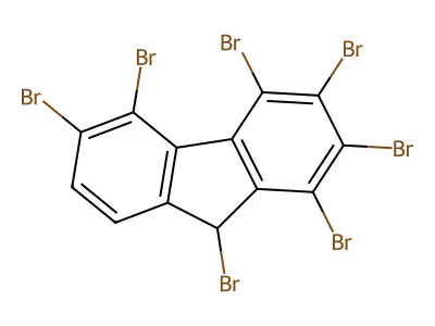 Heptabromo-9H-fluorene structure