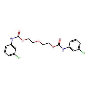 Oxydiethane-2,1-diyl bis[(3-chlorophenyl)carbamate] structure