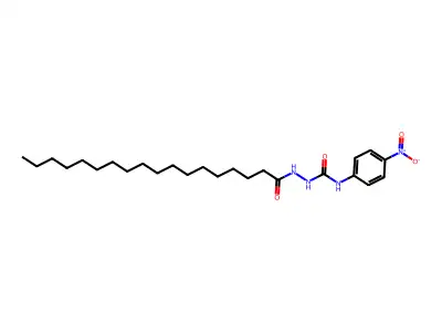 1-(4-Nitrophenyl)-3-(octadecanoylamino)urea structure