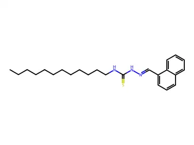Hydrazinecarbothioamide,n-dodecyl-2-(1-naphthalenylmethylene)- structure
