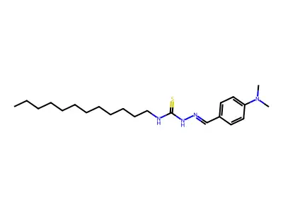 1-[[4-(Dimethylamino)phenyl]methylideneamino]-3-dodecylthiourea structure