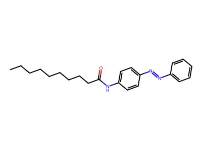 Decanamide, N-[4-(2-phenyldiazenyl)phenyl]- structure