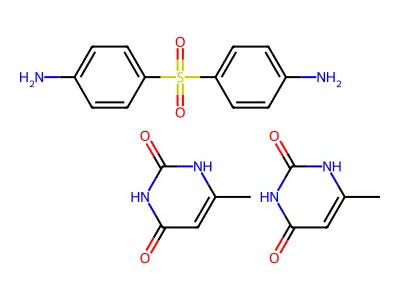 Dapsone, methyluracil drug combination structure
