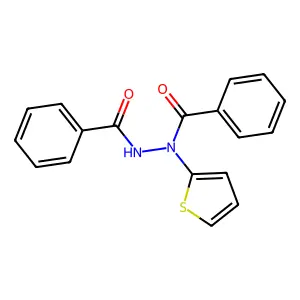 N'-Benzoyl-N-(2-thienyl)benzohydrazide structure