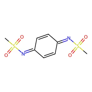 N-(4-methylsulfonyliminocyclohexa-2,5-dien-1-ylidene)methanesulfonamide structure