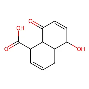 1,4,4a,5,8,8a-Hexahydro-5-hydroxy-8-oxo-1-naphthalenecarboxylic acid structure